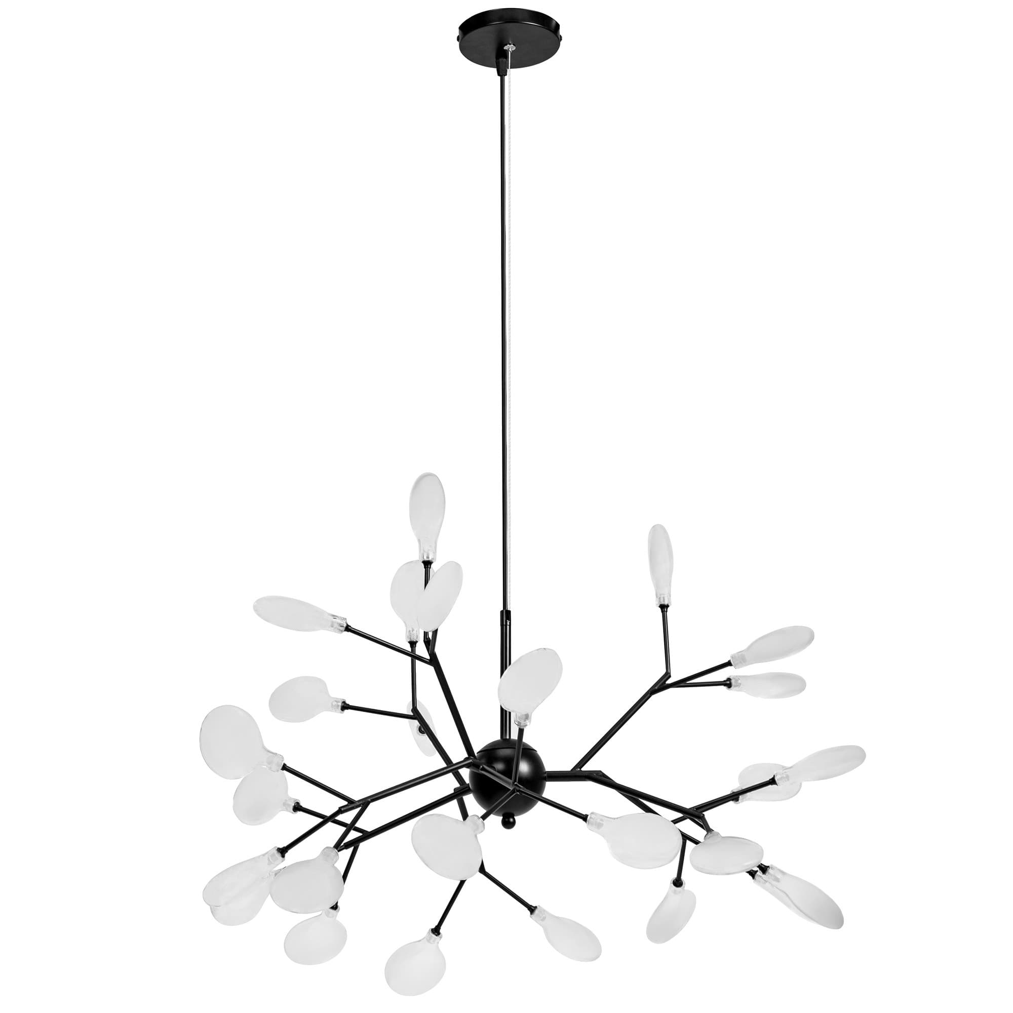 Závesná lampa La Belle XXXX čierna/biela 1