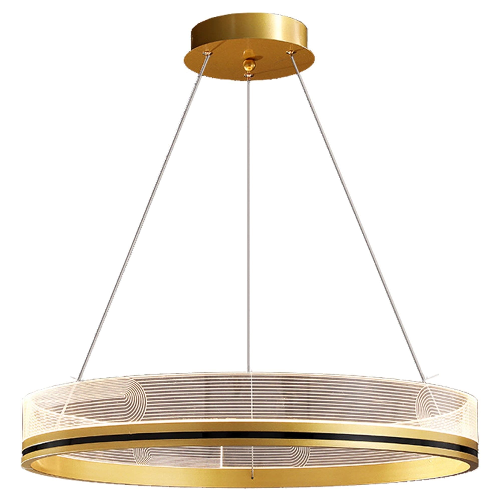 Závesná lampa La Belle XXVI zlatá