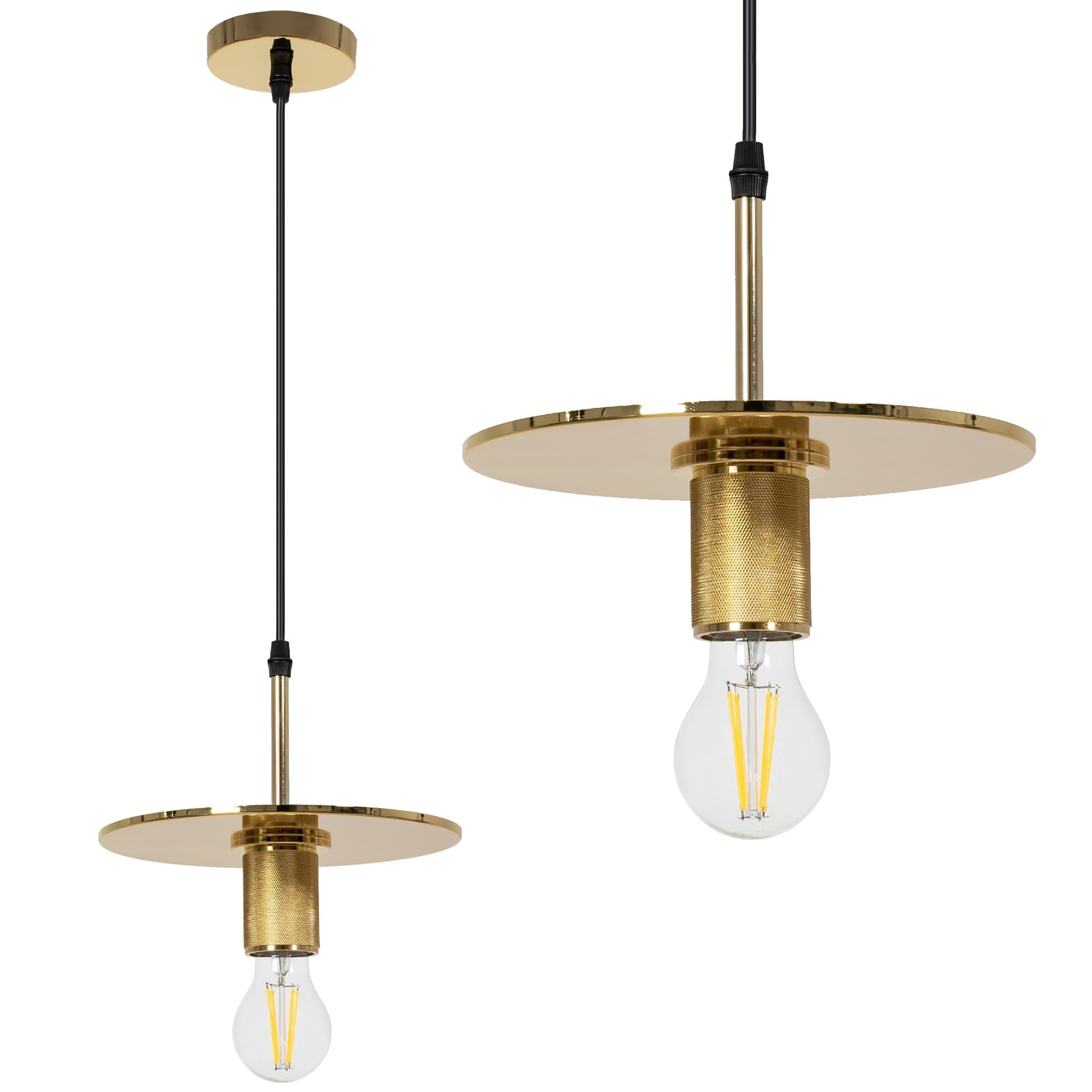 Závesná lampa La Belle XXII zlatá 1