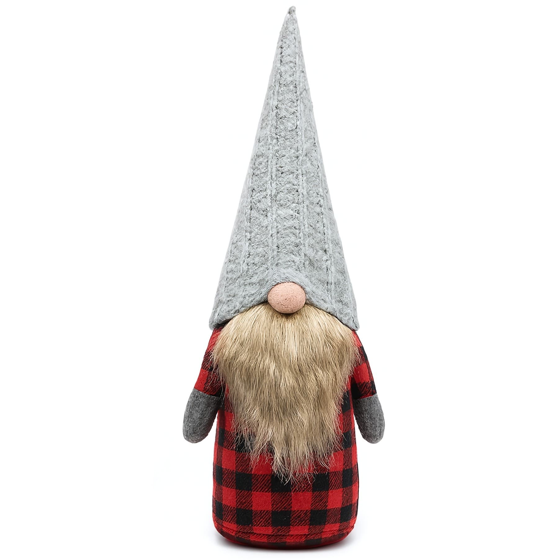 Vianočný škriatok 055 - 50 cm červeno-šedý 1