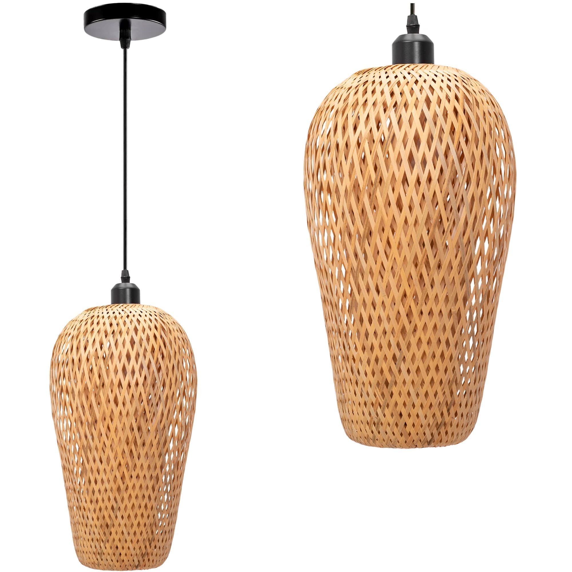 Závesná lampa La Belle Boho VII hnedá