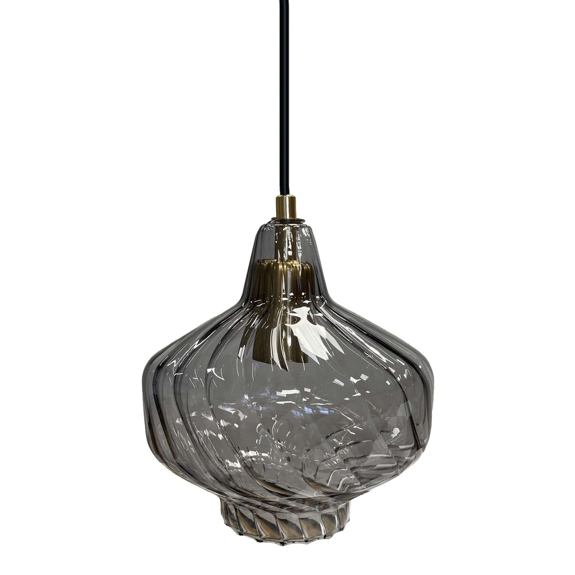 Závesná lampa La Belle VIII čierna
