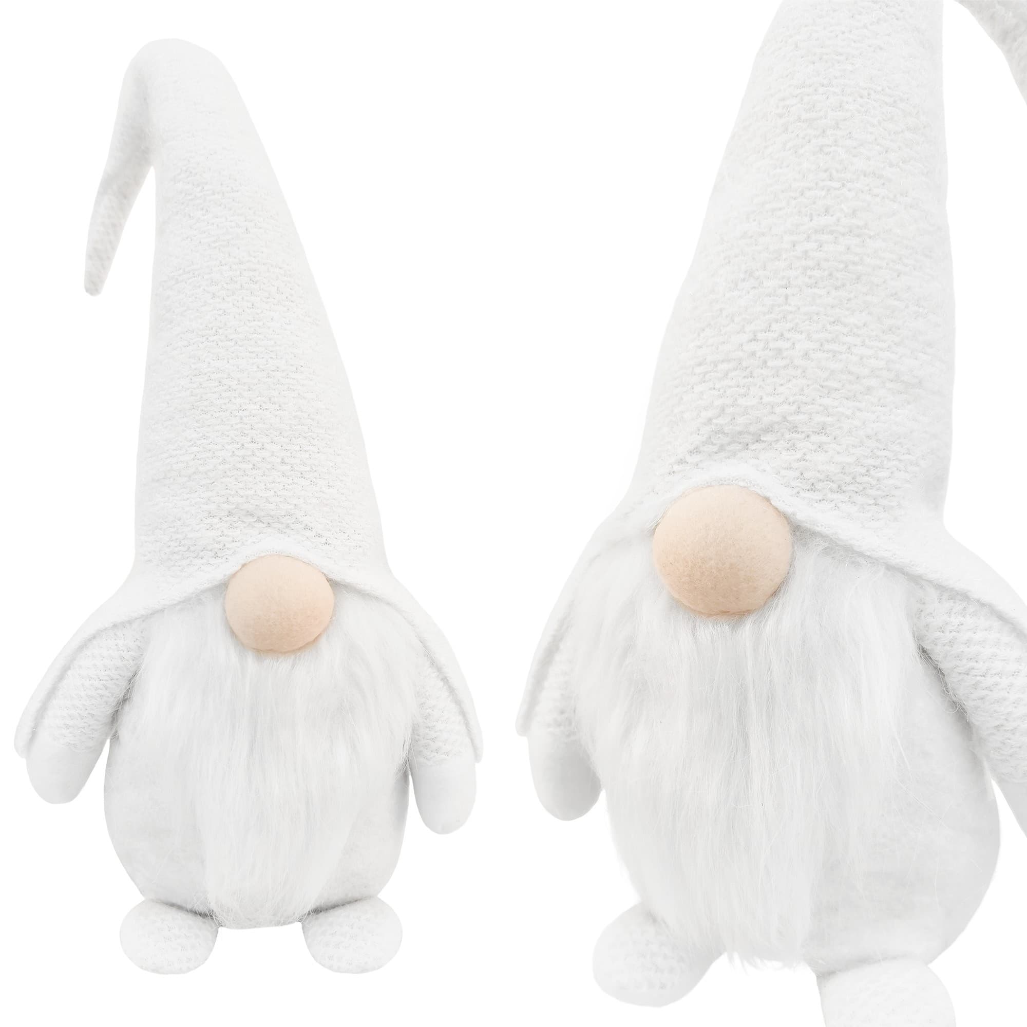 Vianočný škriatok ELF 068 - 50 cm biely
