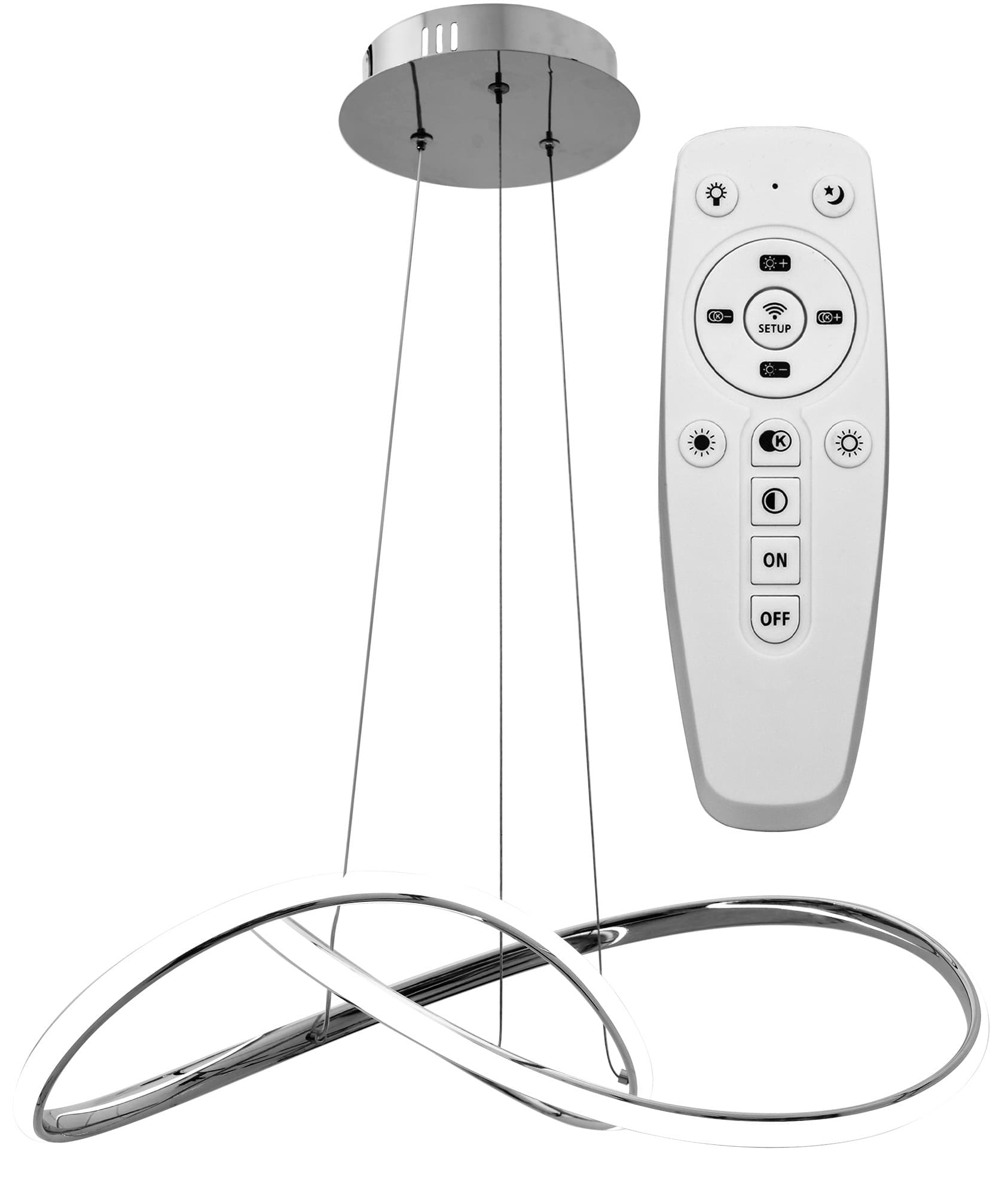 Stropné svietidlo Ring II LED strieborné 1
