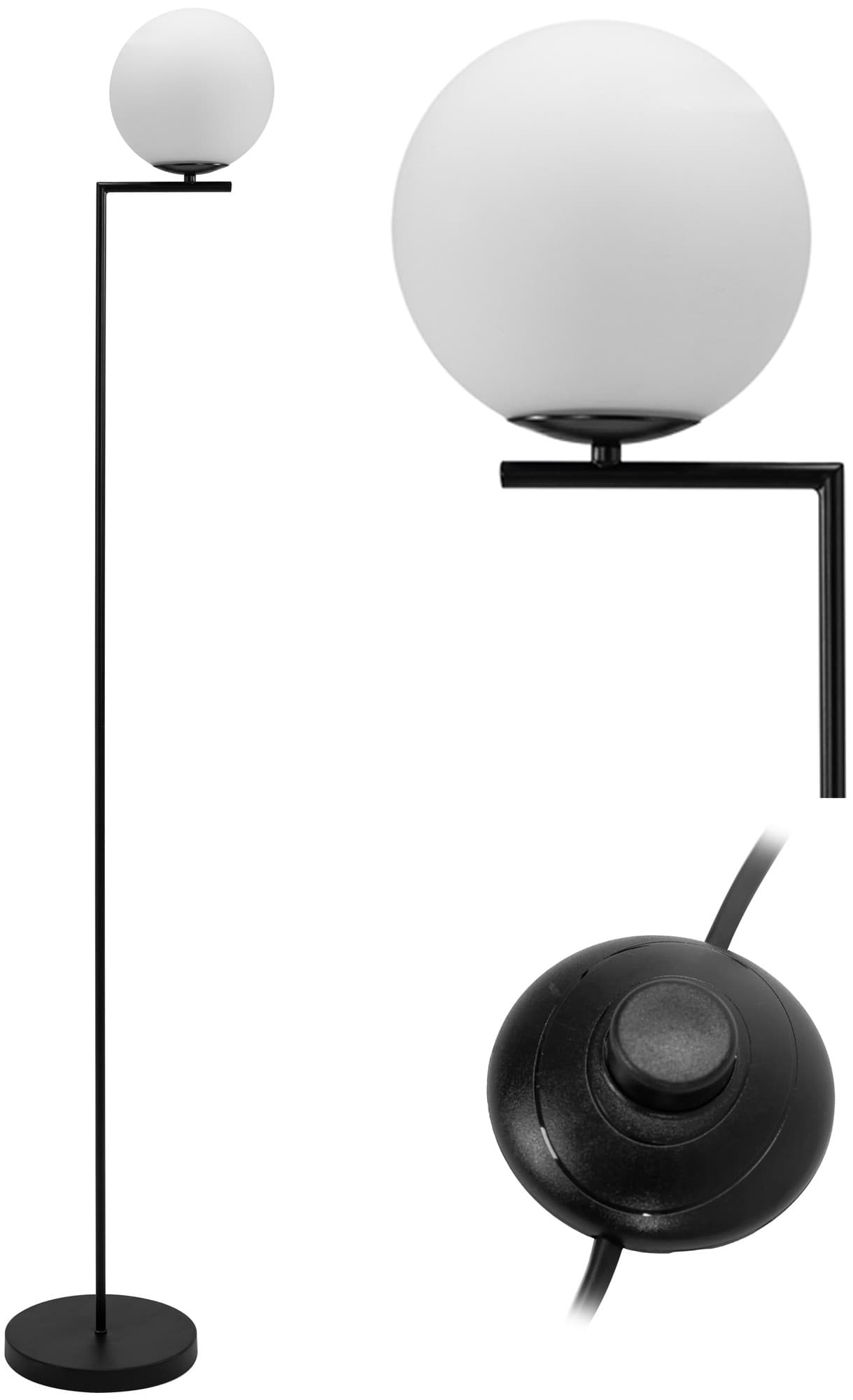 Stojacia lampa GLAMOUR app920-1F čierna 1