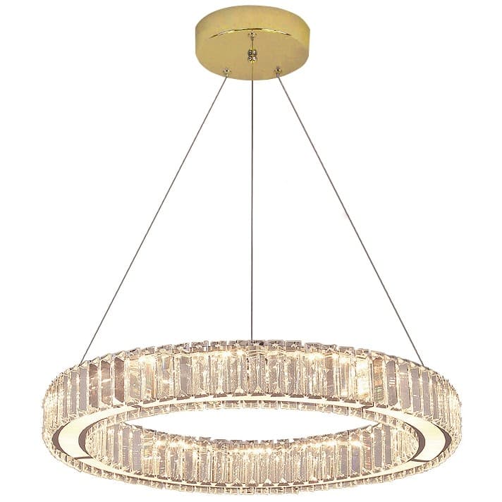 Závesný luster APP 50 cm zlatý