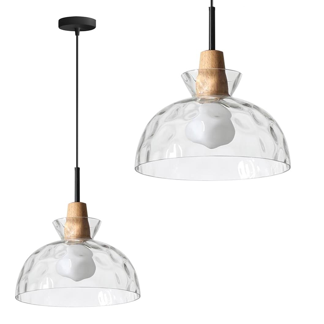 Závesná lampa La Belle XXV čierna/hnedá