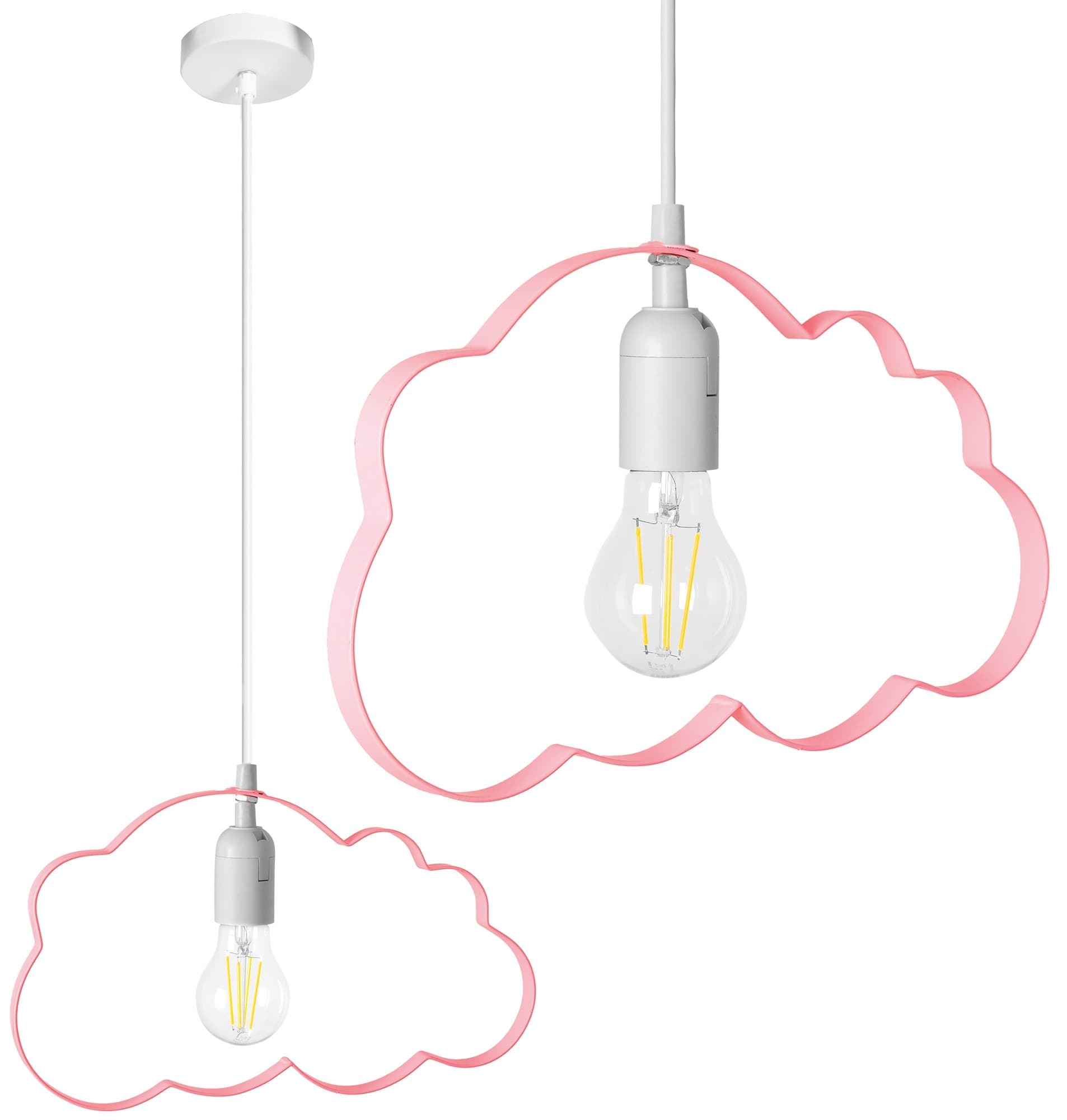 Stropné svietidlo TooLight Cloudie svetloružové 1