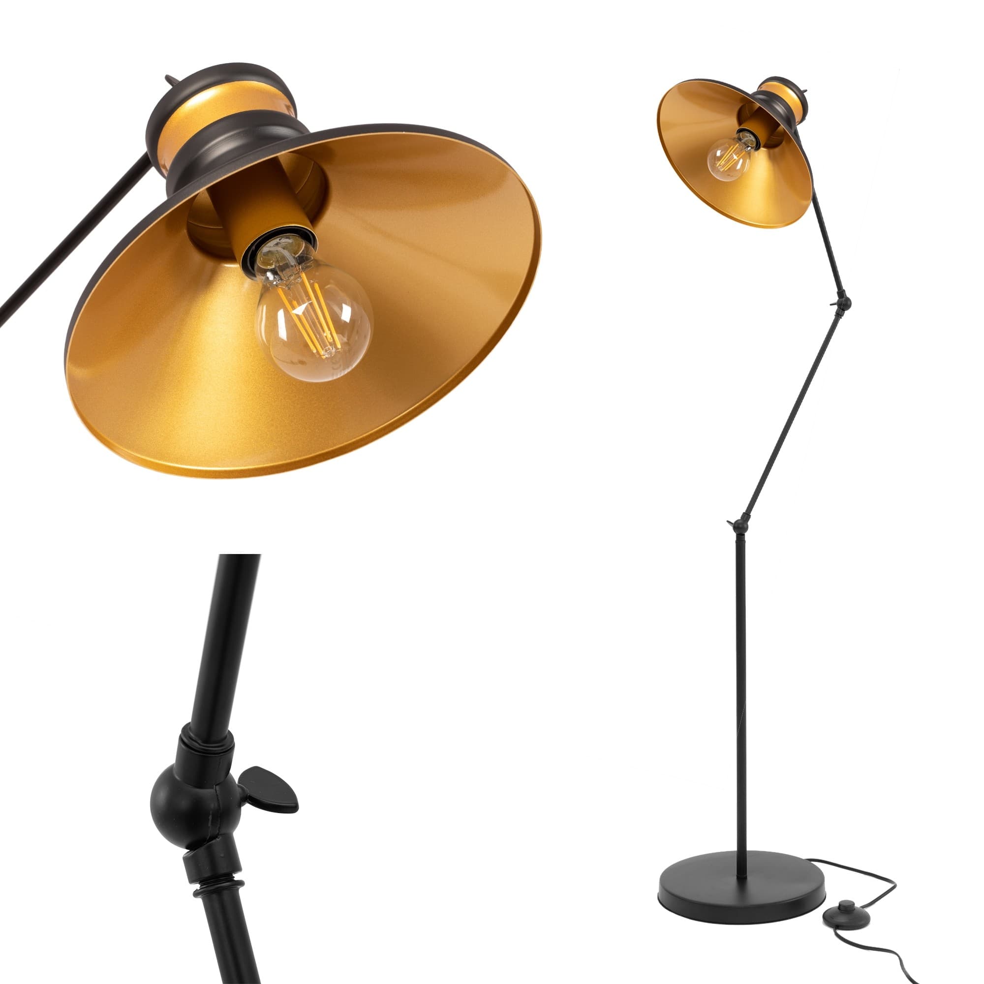 Stojacia lampa Asti čierna 1