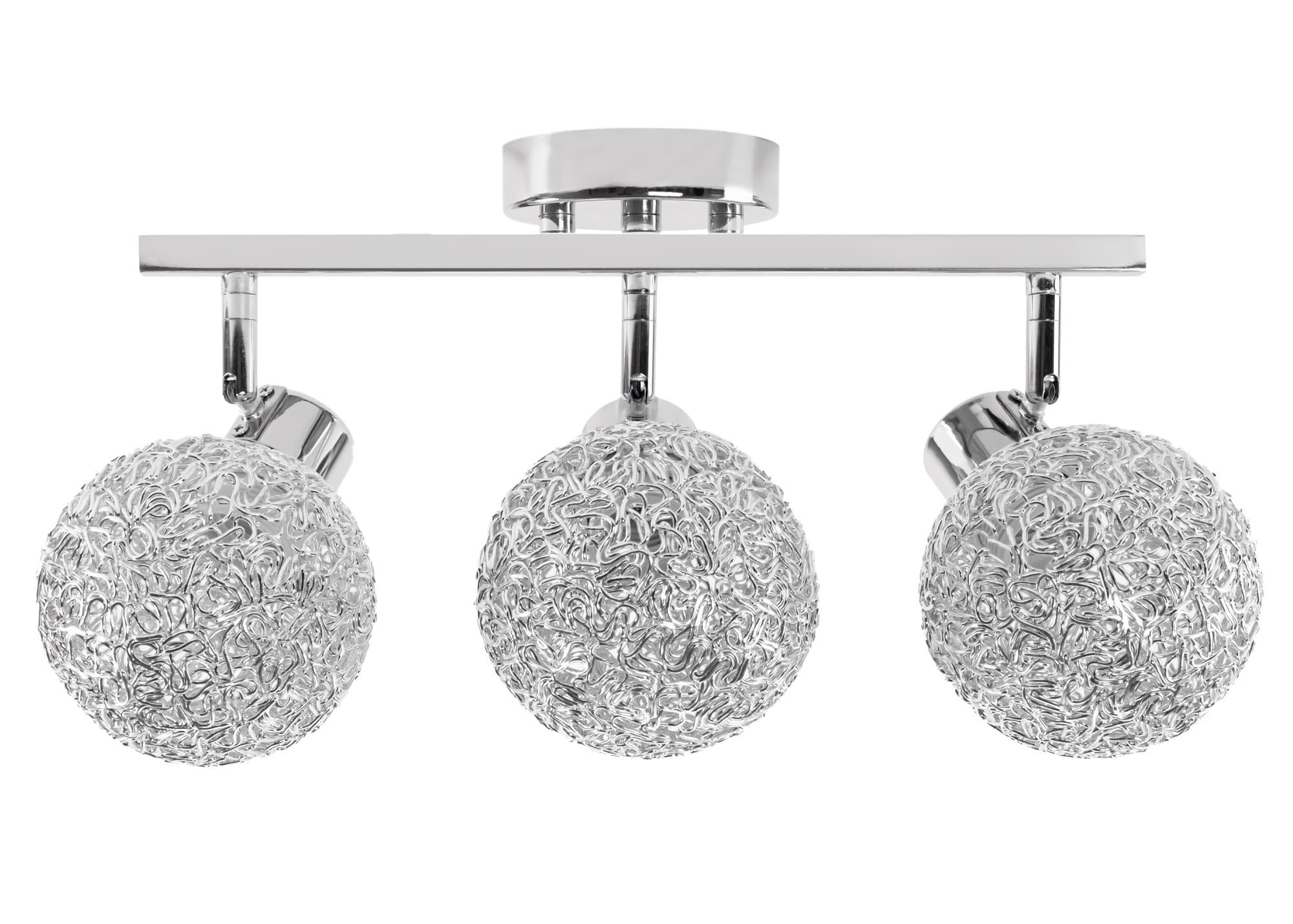 Stropné svietidlo Glamour Ball Triple chróm