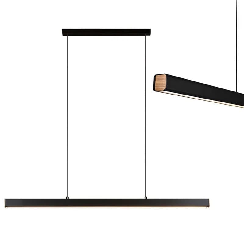 Závesný LED luster APP1447-CP 80 cm čierny/neutrálna biela 1