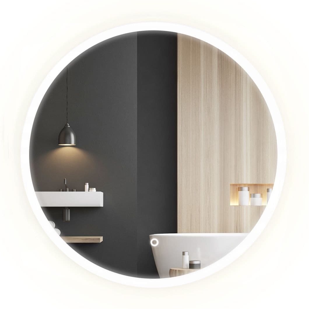 Okrúhle dotykové zrkadlo s LED osvetlením Simple 90 cm 1