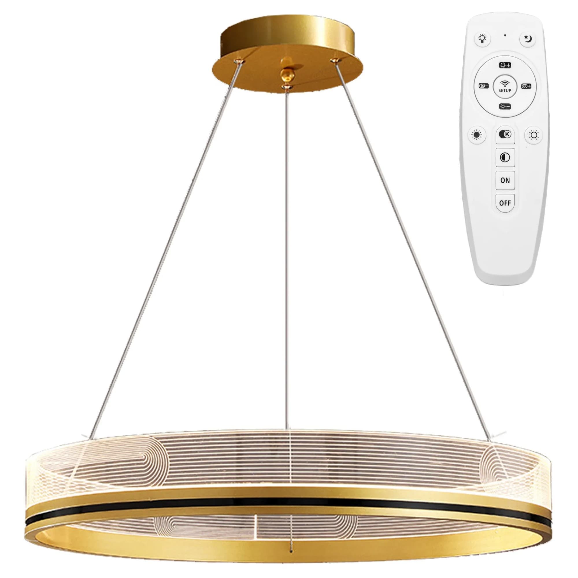Závesná lampa La Belle XXVII zlatá