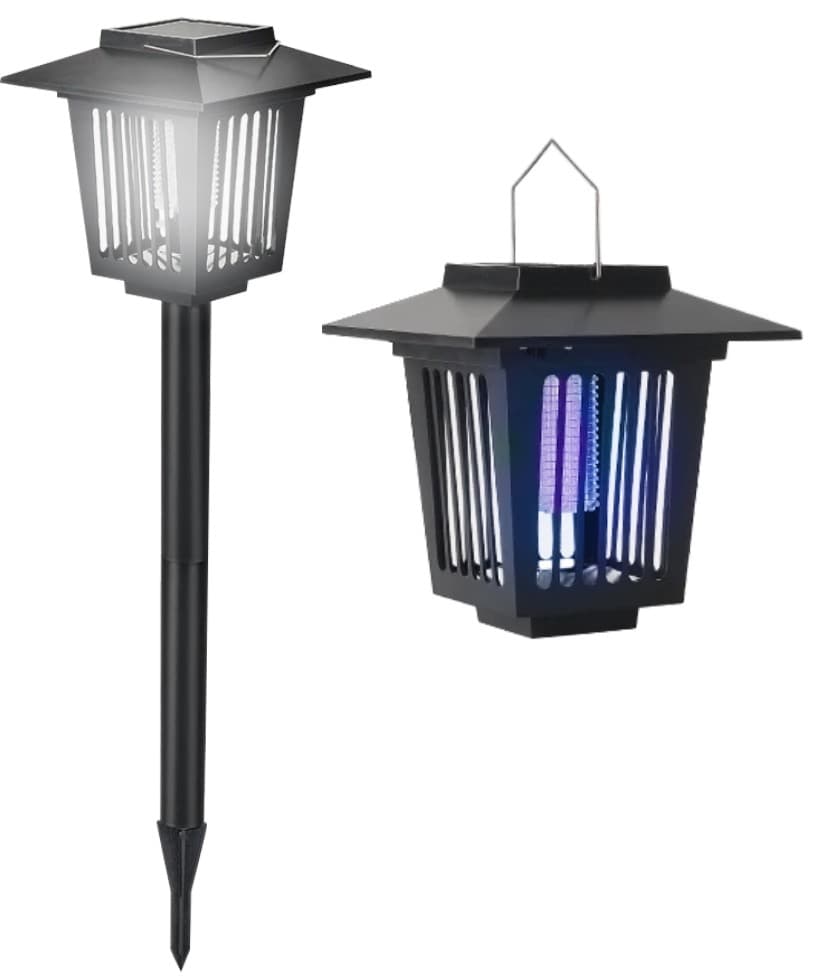 Solárne LED svietidlo Borno 57 cm proti hmyzu čierne 1