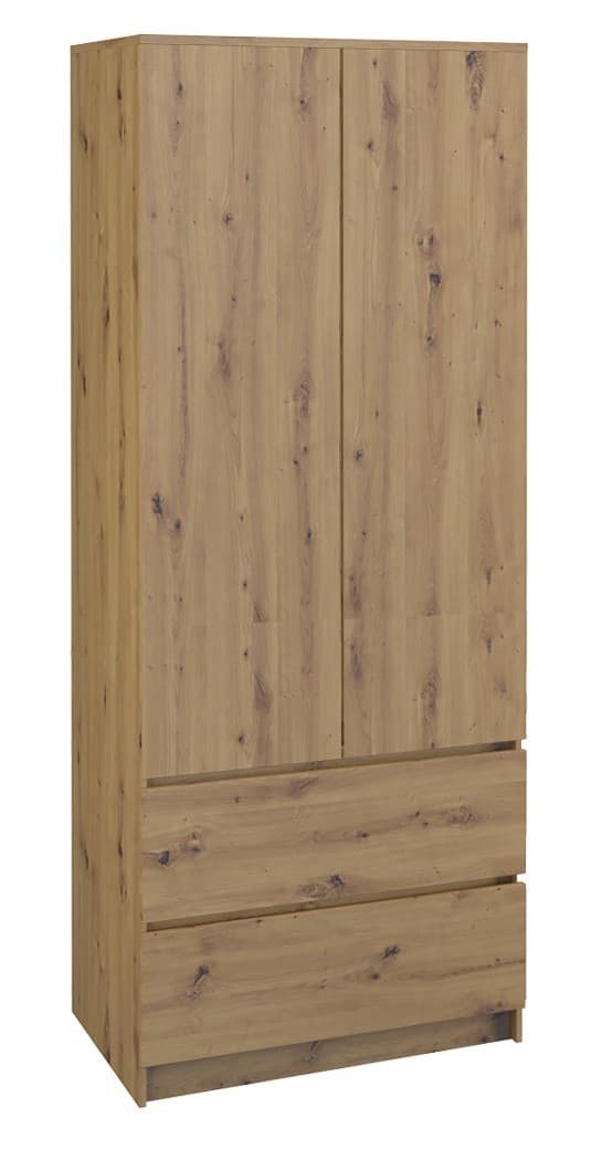 Šatníková skriňa Merwy dub artisan 1