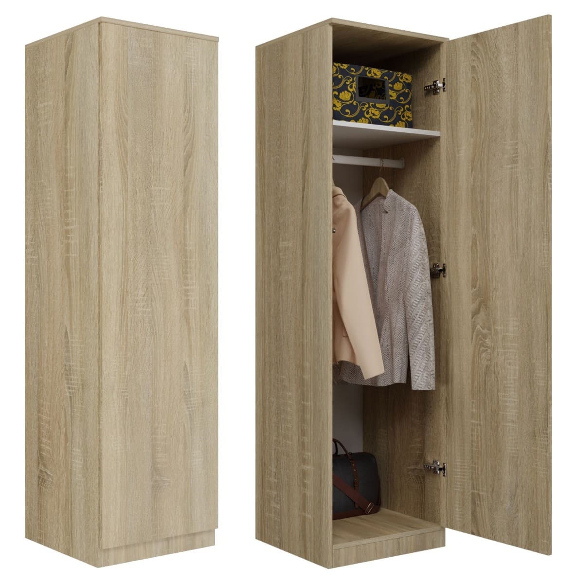 Šatní skříň Malva 50 cm dub sonoma 1