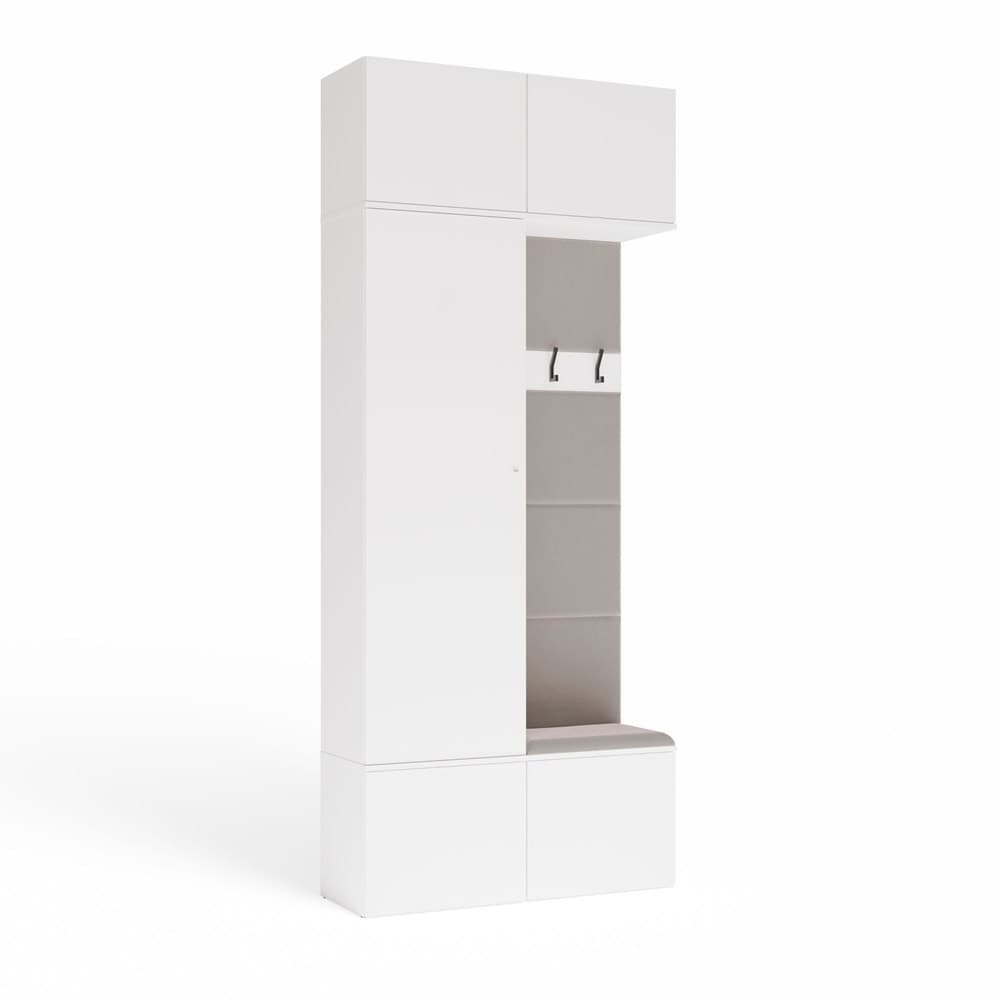 Predsieňová stena Haga 1Sz1W 100 cm biela 1