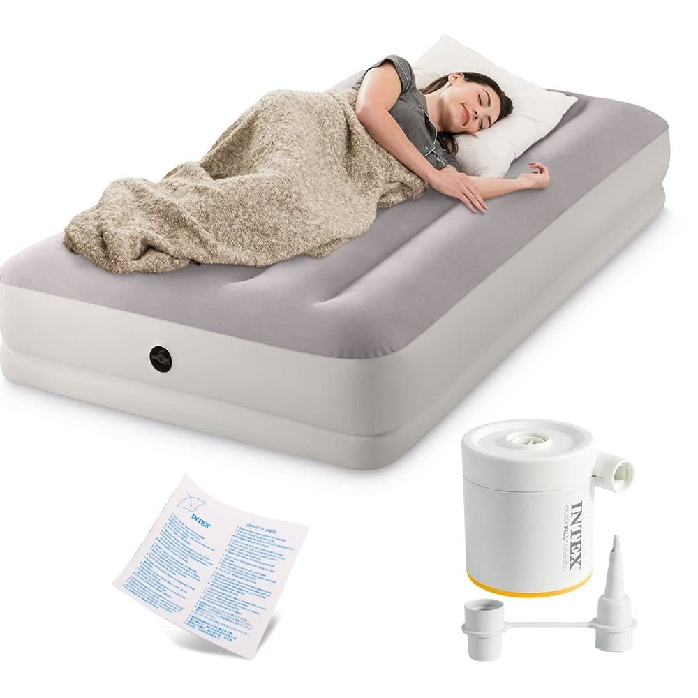 Nafukovacia posteľ INTEX 64177 191x99 cm sivá