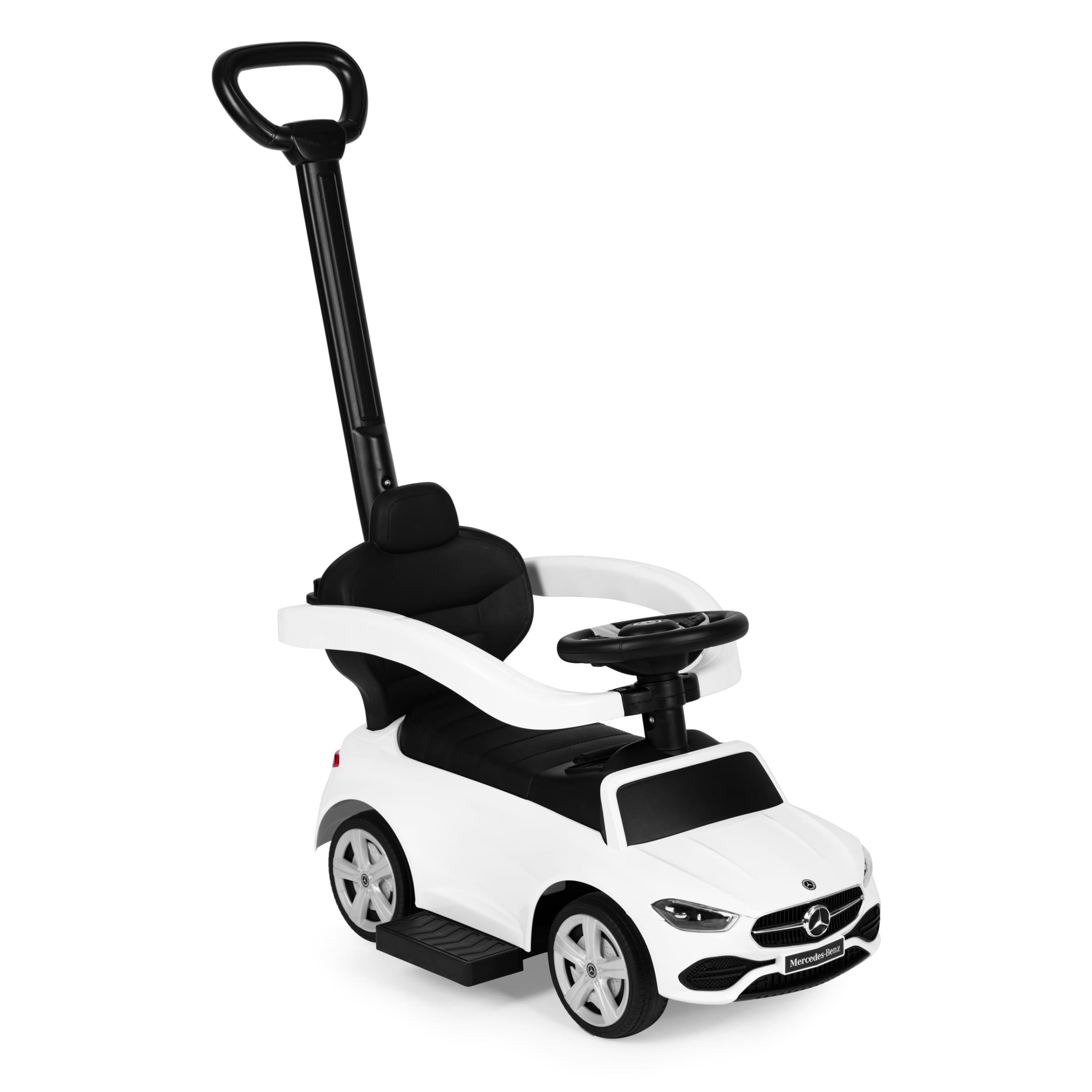 Interaktívne detské odrážadlo 3v1 Mercedes C CLASS biele