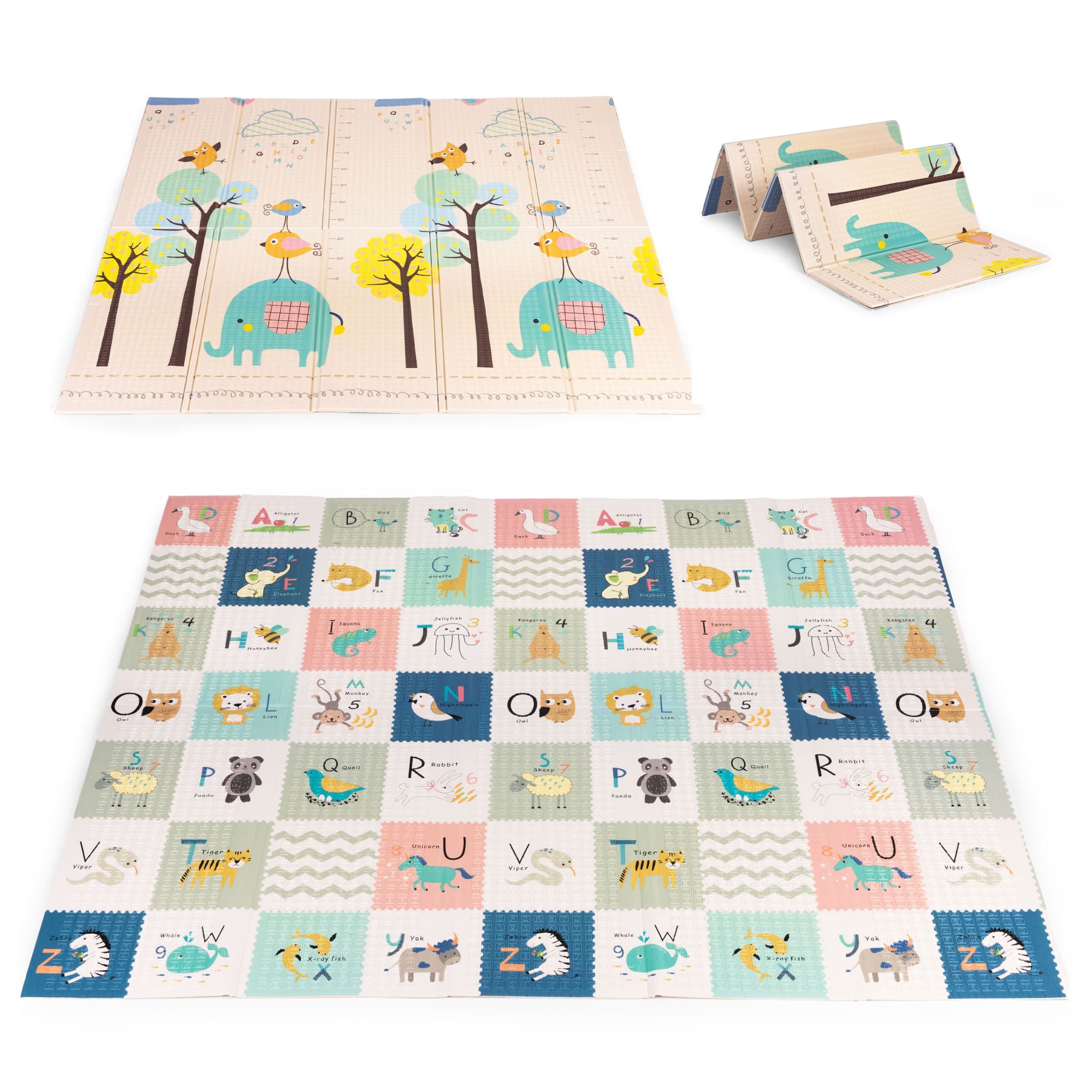 Detská penová podložka LITTLE ANIMALS 200x180 cm viacfarebná