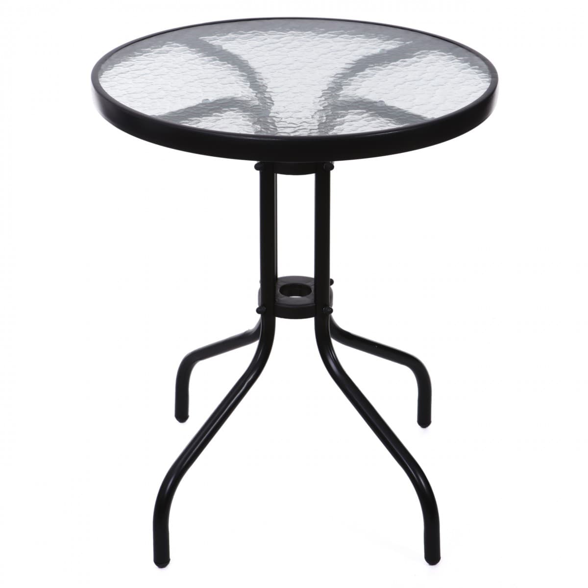 Záhradný stolík 60 cm čierny 1