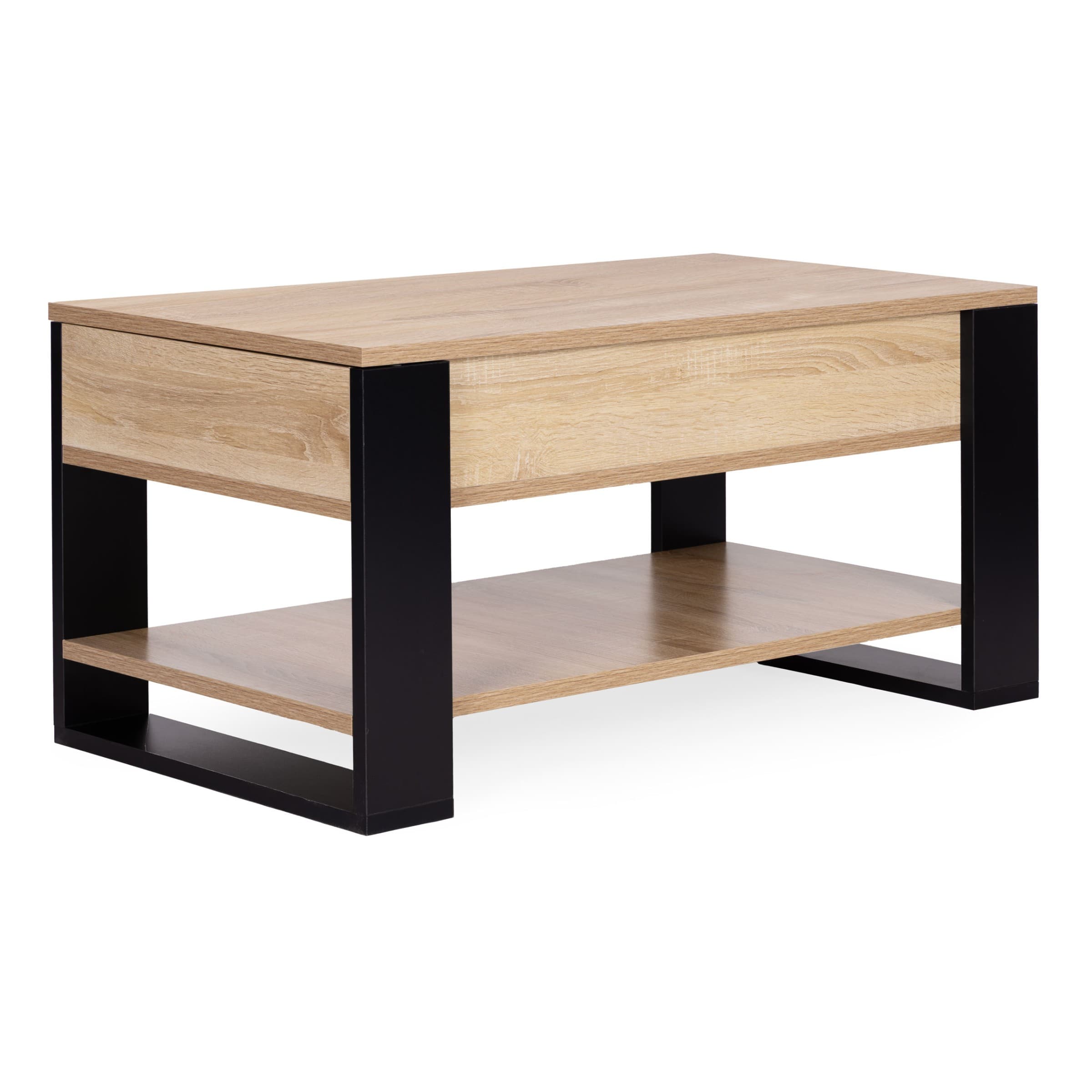 Konferenčný stolík s výsuvnou doskou Marjo 90 cm dub Sonoma 1