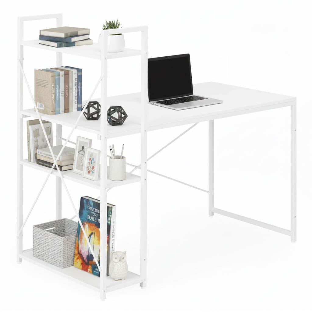 Psací stůl s regálem MASON 120x60 cm - výber z 5 prevedení 1