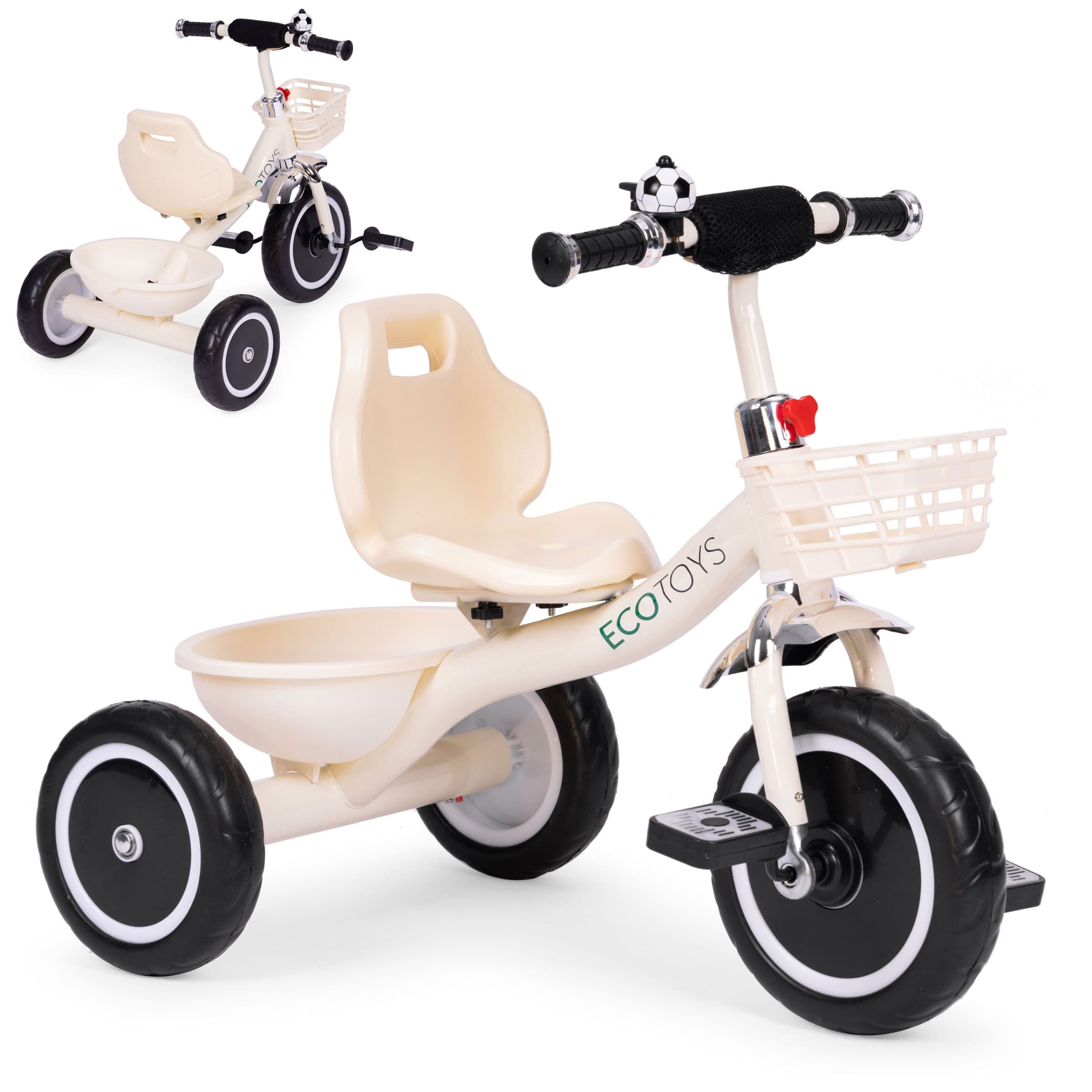 Detská trojkolka/odrážadlo ECOTOYS HEAVEN béžová 1