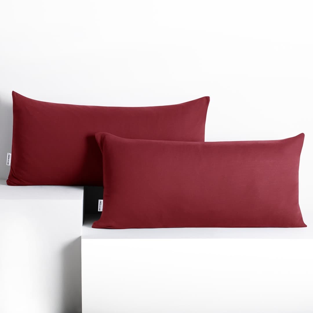 Obliečky na vankúše DecoKing Amber II bordó 1