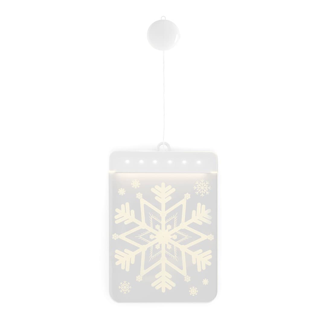 LED svetelná ozdoba na okno SNOWBALL biela 1
