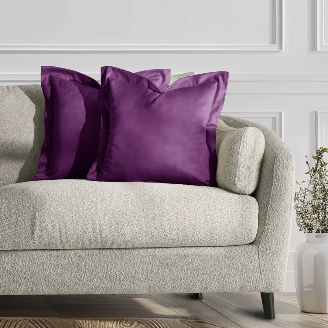 Obliečky na vankúše AmeliaHome Velvet Side slivkové 1