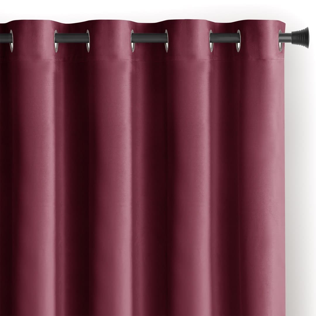 Záves AmeliaHome Velvet s priechodkami 140x270 cm burgundy 1