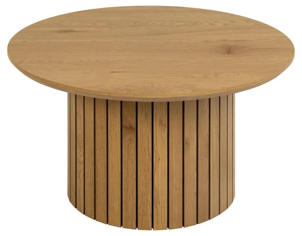 Okrúhly konferenčný stolík Yale 80 cm divoký dub