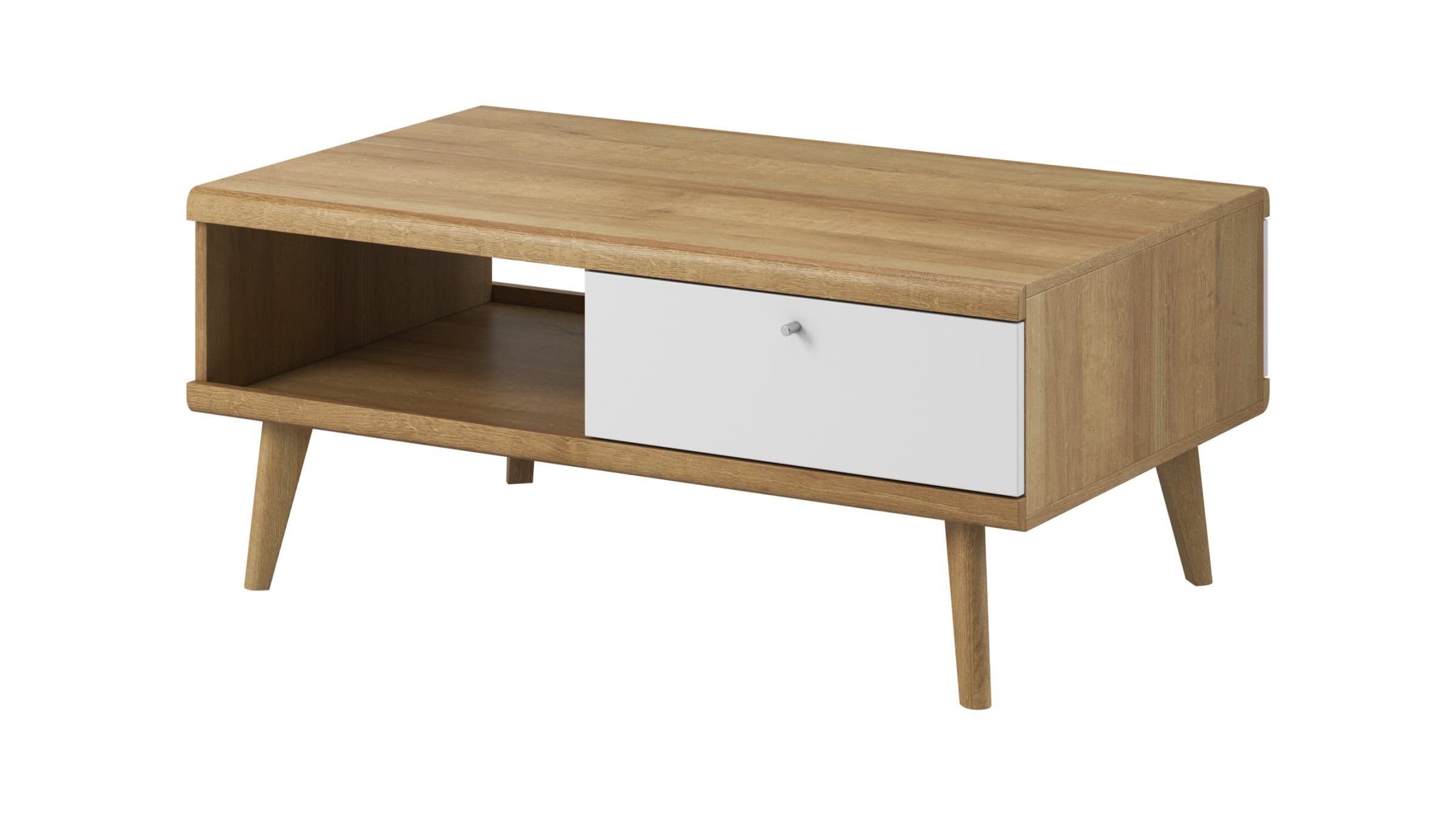 Konferenčný stolík Primo 107 cm dub Riviéra/biely 1