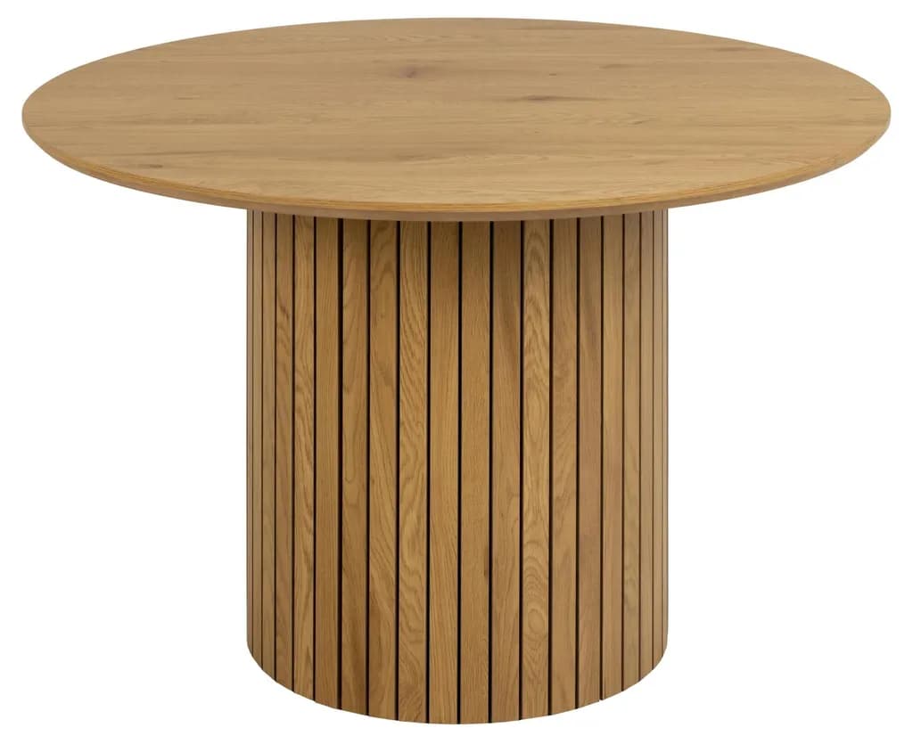 Okrúhly jedálenský stôl Yale 120 cm divoký dub 1