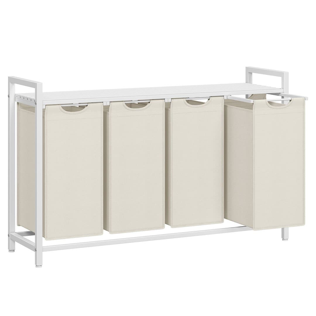 Kôš na bielizeň Vasagle Blumo 160 L biely 1