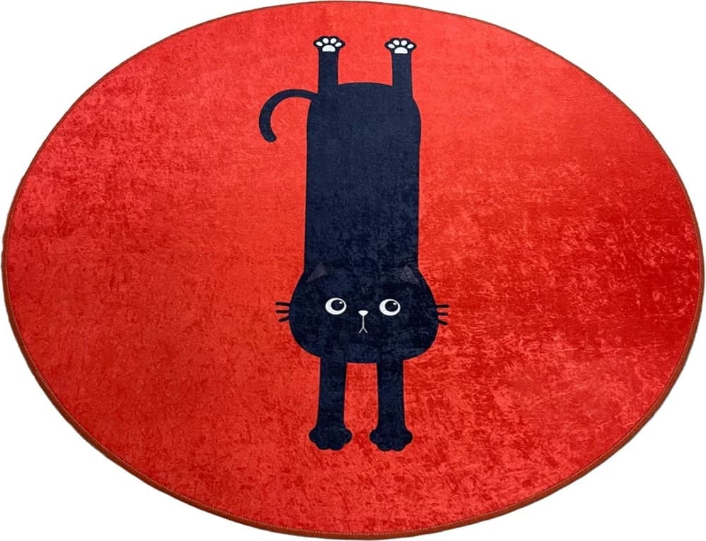 Kúpeľňový koberec KITTY 80 cm červený