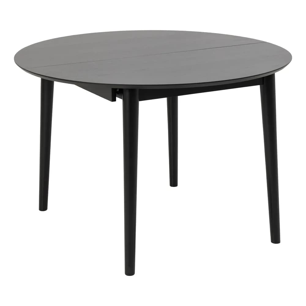 Jedálenský rozkladací stôl Montreux 115/154 cm čierny