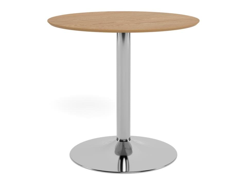 Jedálenský stôl Ibiza 80 cm dub prírodný/strieborný 1