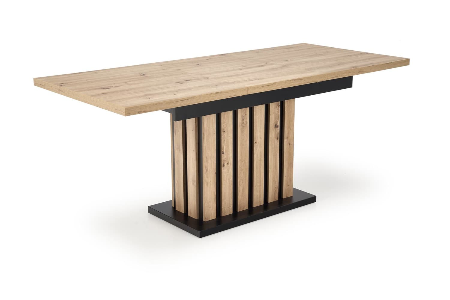 Jedálenský rozkladací stôl Lamello 160/210 cm dub artisan/čierny 1