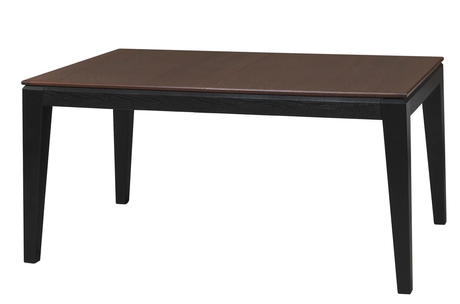Jedálenský rozkladací stôl Fuego z masívu 160/240 cm dub antický/čierny