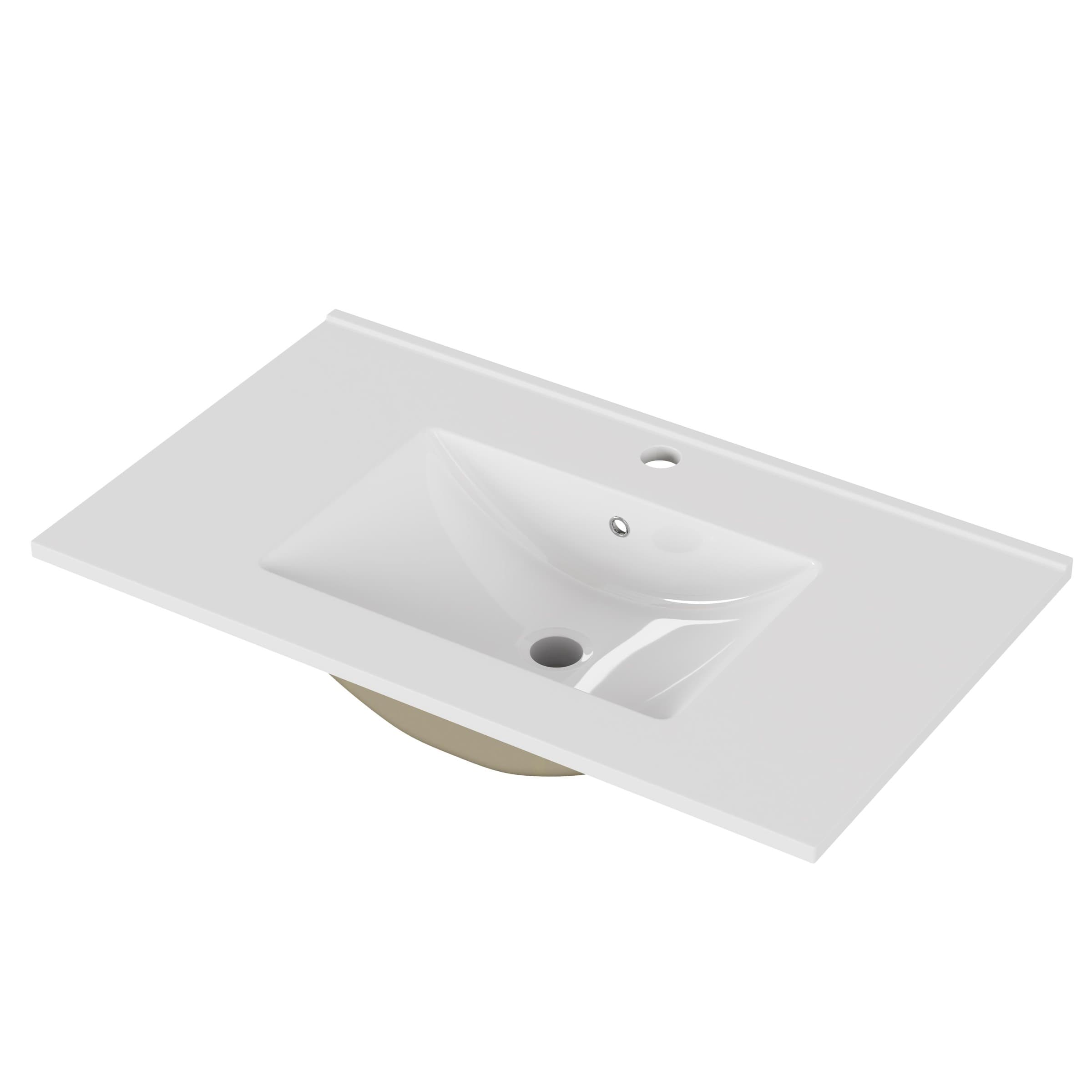 Zápustné umývadlo Houseland Cavelo 80 cm biele 1