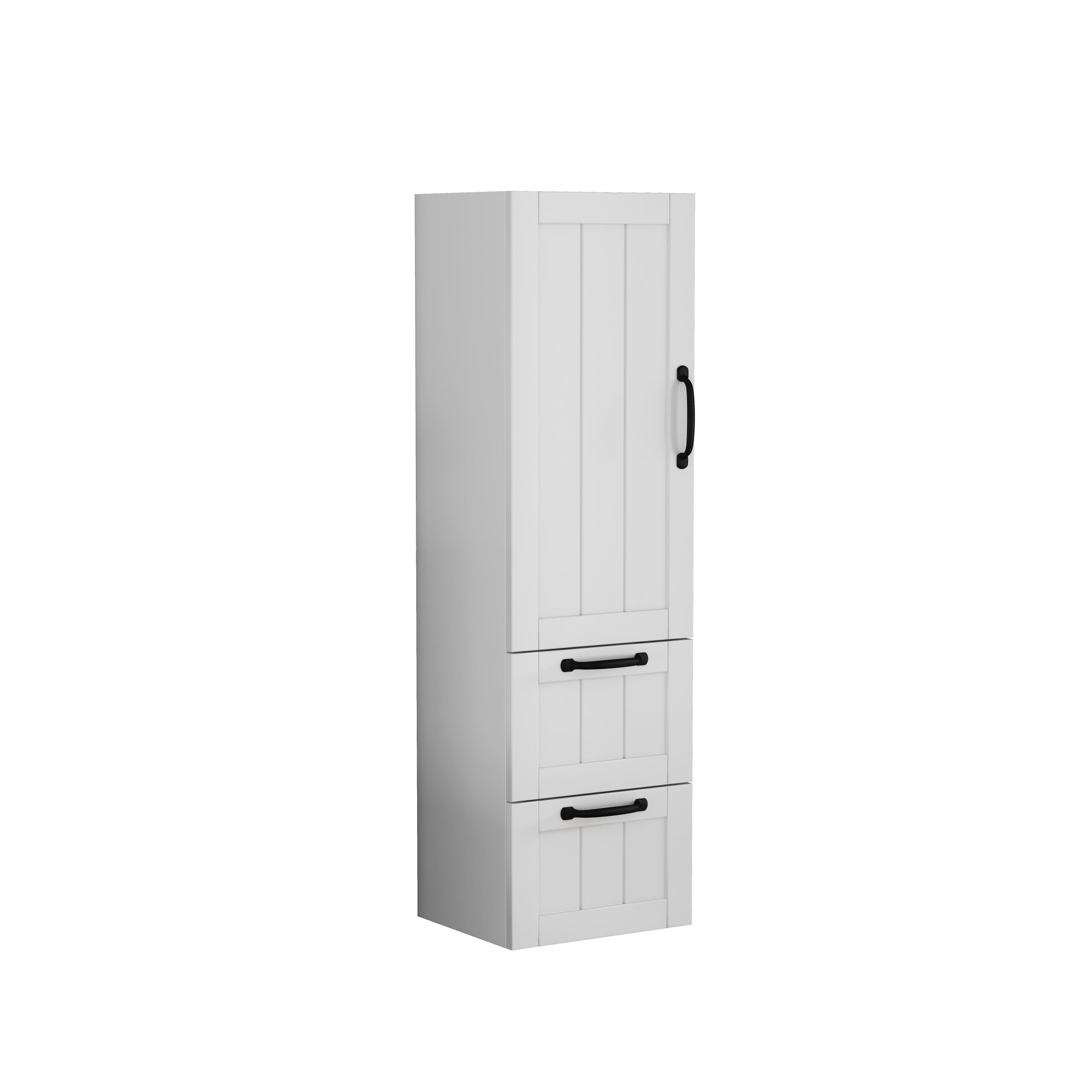 Vysoká závesná kúpeľňová skrinka Houseland Elyra 120 cm biela 1