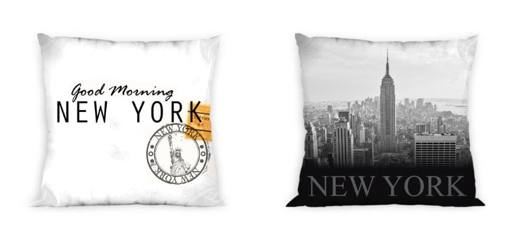 Obojstranná obliečka na vankúš City NY 003 - 40x40 cm