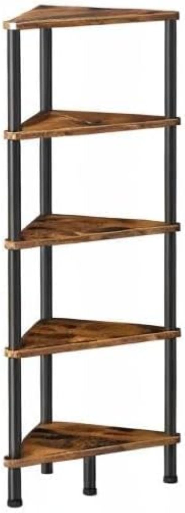 Rohový regál Vasagle Ebbi 30 cm hnedý/čierny 1