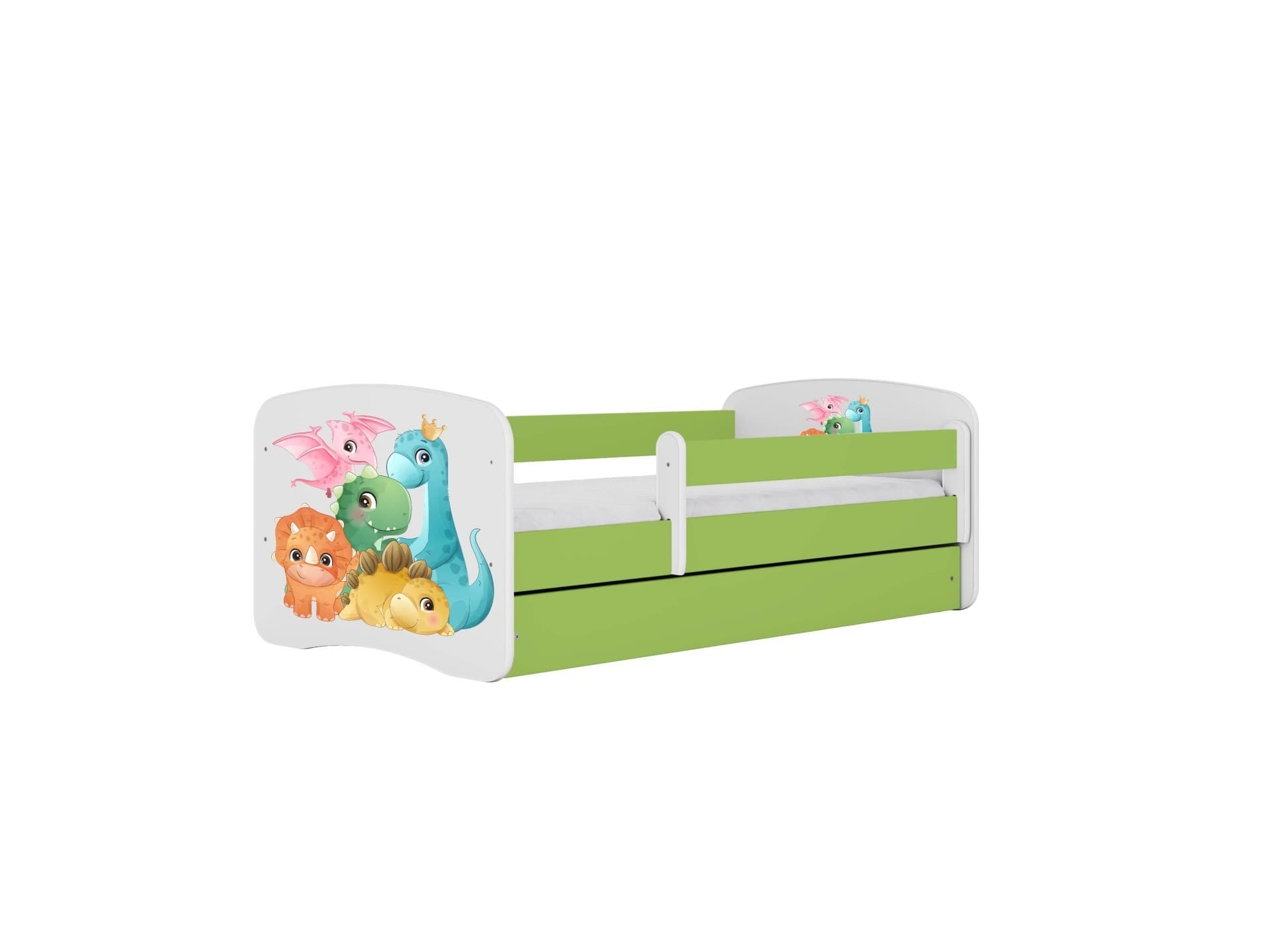Detská posteľ Babydreams dinosaury zelená