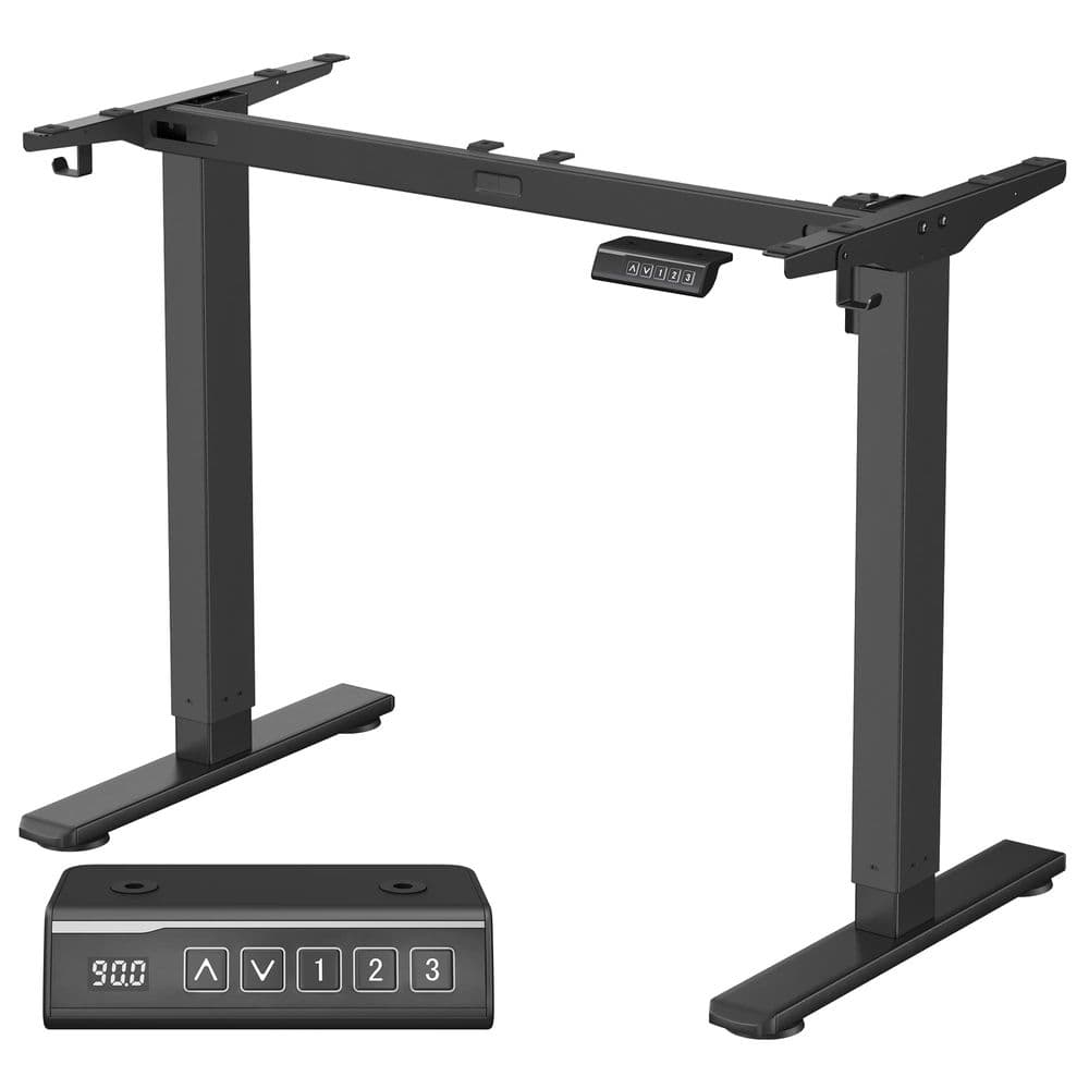 Nastaviteľný elektrický rám pracovného stola Vasagle Prom 90/140 cm čierny