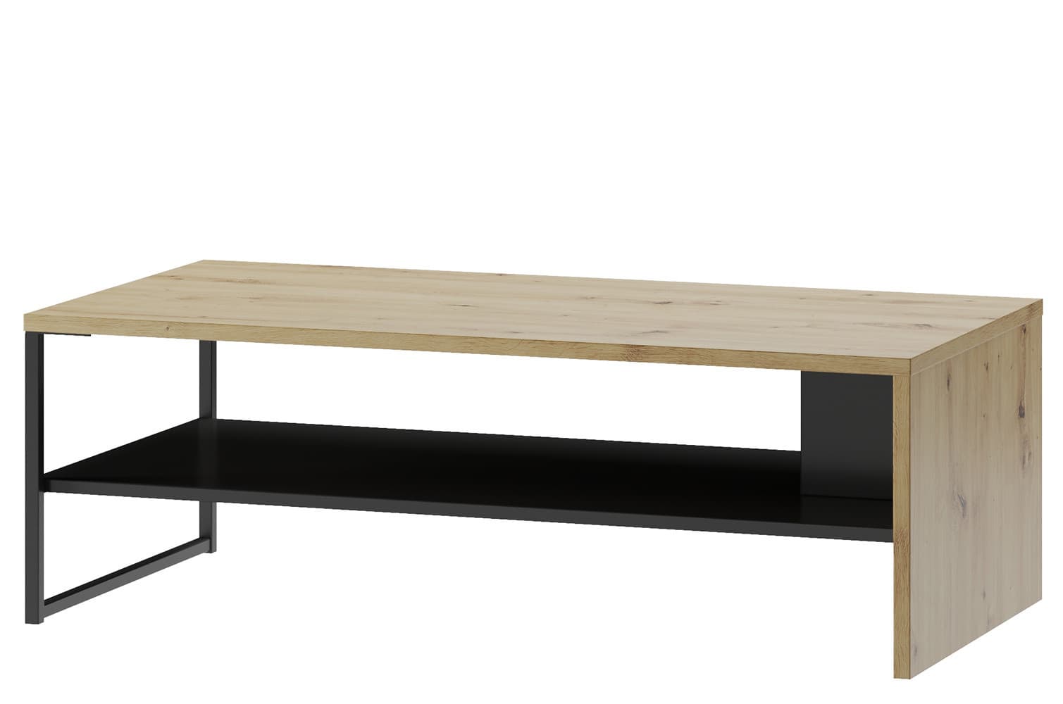 Konferenčný stolík Lucas II 41 120 cm dub Artisan/čierny 1