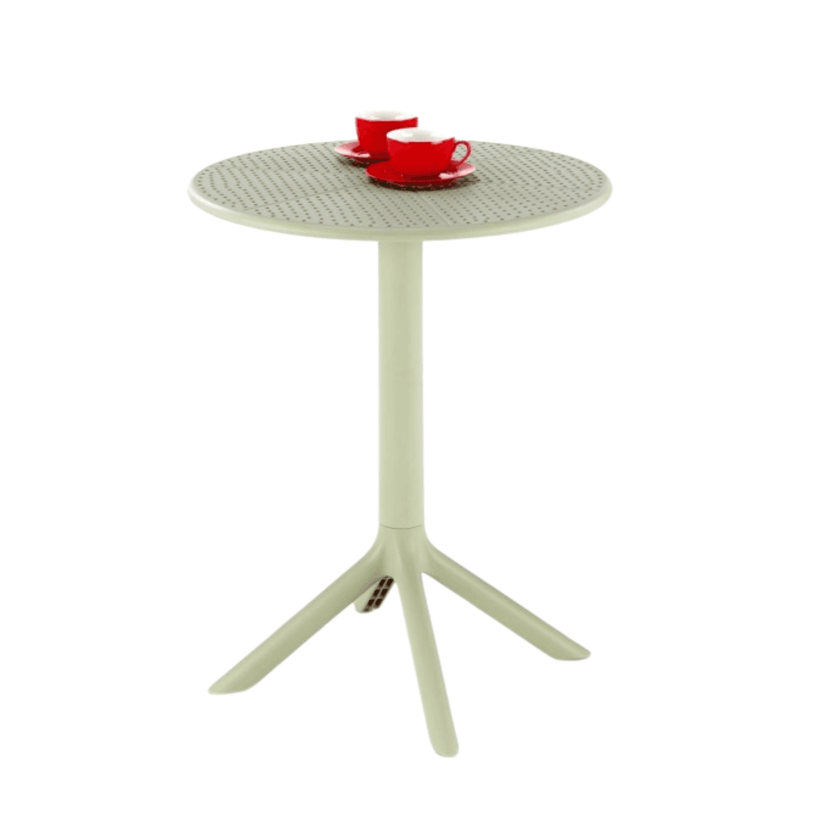 Záhradný okrúhly stôl CALVO 60 cm mätovo zelený 1