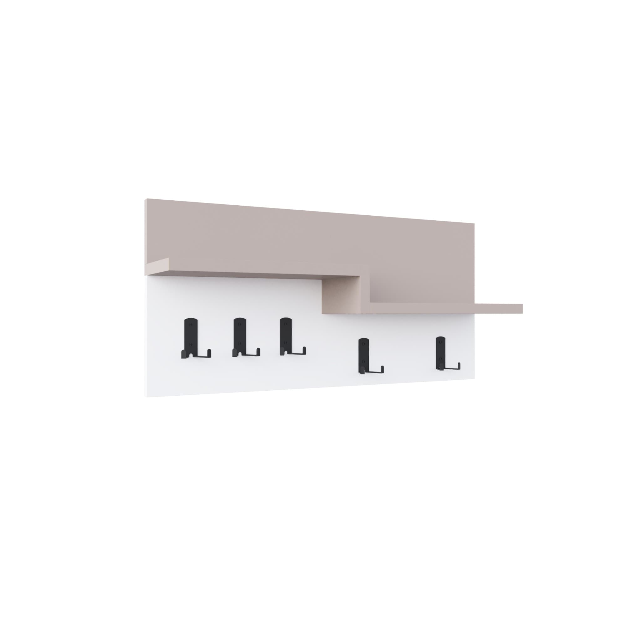 Vešiak Houseland HARMON mocha/biely 1